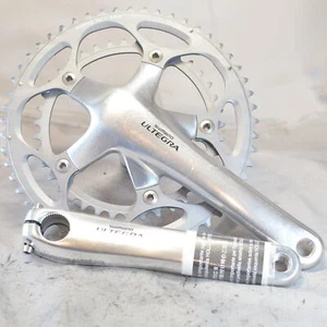 NEW* Shimano Ultegra 6600 10 Speed DOUBLE Crankset FC-6600 53-39 175mm Silver - Picture 1 of 6