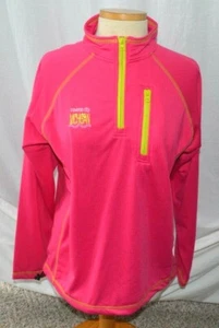 NWT WOMEN'S Pink 1/4-Zip Performance Jacket Size L Contrast Trim EUC - Picture 1 of 3