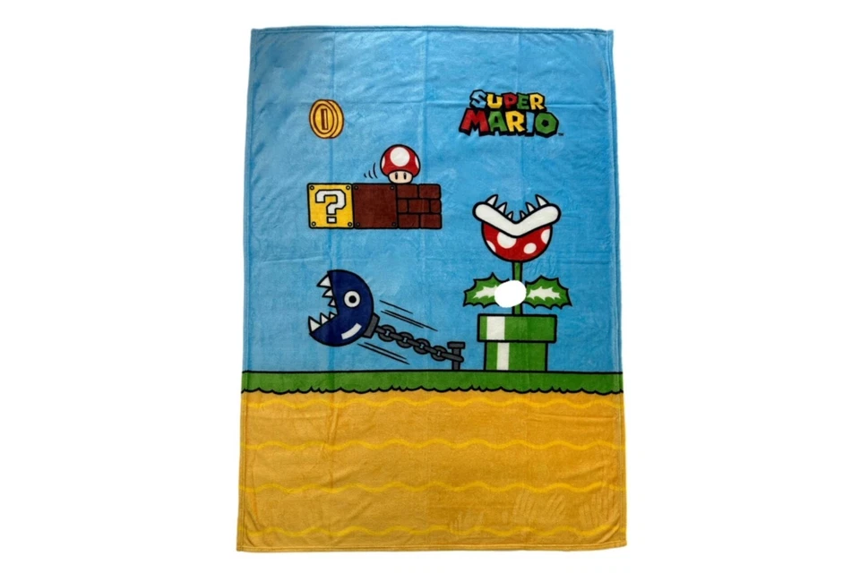 Super Mario Kuscheldecke Fleecedecke Decke Flausch  Maße: 130 x 180 cm - Bild 1 von 3