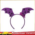 Bat Wings Headdress Non Slip Women Girl Hair Band for Halloween Party (Purple)