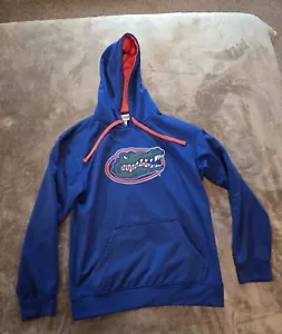 Majestic Section 101 Florida Gators Hoodie Sweatshirt Mens Medium Blue Hooded - Picture 1 of 6