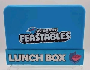MrBeast Feastables World's Coolest Collectible Lunch Box, BPA-Free, Blue/Pink - Picture 1 of 10
