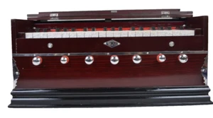 Harmonium 7 Stopper Double Bellows 39 Buttons 440Hz Indian Musical Device - Picture 1 of 14
