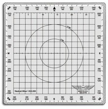 Asa Kursviereck Per Flugnavigation Square Aviation Plotter Per Mappe 1:500000
