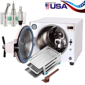 Esterilizador de vapor autoclave de laboratorio dental 18L esterilización médica/kit de pieza de mano 4H - Imagen 1 de 36