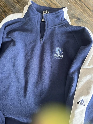 Adidas Memphis Grizzlies 1/4 Zip Fleece Pullover Cover