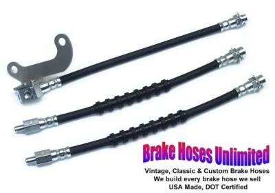 JUEGO MANGUERA FRENO FORD GALAXIE 500, 1967 1968 - TAMBOR DELANTERO Foto 1 de 2