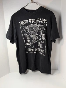 Vintage Large New Orleans Birthplace Jazz 1991 Bazaar creations Shirt Coonass - Picture 1 of 15