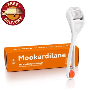 Derma Roller Microneedling weiß 540 Edelstahlfläche mit Aufbewahrungskoffer 1,00 mm - Bild 1 von 9