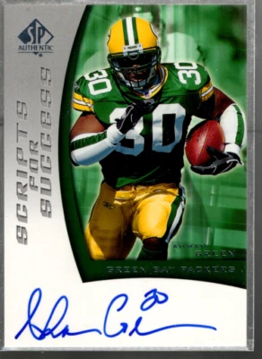 A2829- 2005 SP Authentic Scripts for Success Autographs #SSAH Ahman Green - Image 1 of 2