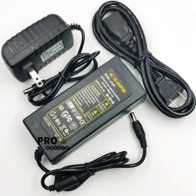Fuente de alimentación AC 100V-240V a DC adaptador enchufe 12V 2A-5A para tira LED 3528 5050 Foto 1 de 4