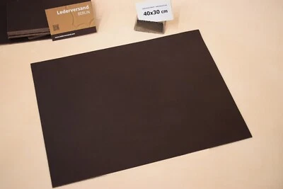 Vegetabil geg. Taschenleder Sattlerleder Rindsleder espresso-braun 2 mm #dod20S - Bild 1 von 3