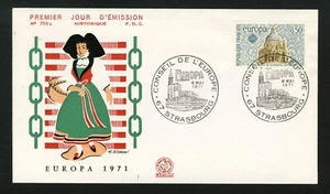 France FDC sc 1303 Santa Maria della Salute 1971 / Europa CEPT First Day Cover - Picture 1 of 2