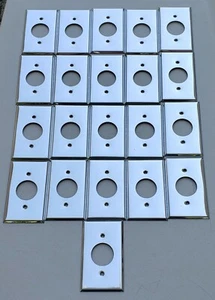 EDELSTAHL STECKDOSE WANDPLATTEN EINZELNE STECKDOSE ABDECKUNG 1,40" - Bild 1 von 5