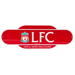 Letrero retro color Liverpool FC mercancía oficial LFC idea de regalo - Imagen 1 de 4