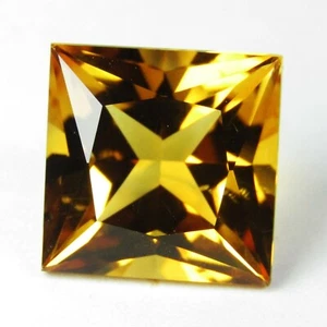 5.22Cts Natural Amazing Sparkling Citrine 10 Princess Cut Loose Gem VDO - Picture 1 of 2