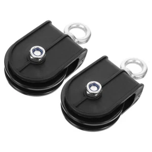 2 Pcs Aluminum Alloy Pulley Fitness Gym Cable Lifting down Attachment - Picture 1 of 12