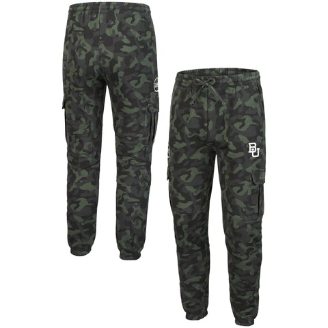 Men's Colosseum Camo Baylor Bears Logo OHT Military Appreciation Code Fleece Cover