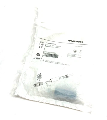 Turck BS 5133-0 Circular M8 Connector Plug 6901012 - Image 1 of 4