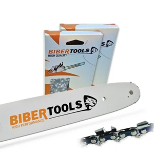 Espada de 35 cm + 2 cadenas de sierra 3/8"LP 1,3 mm 50TG para Stihl MS 201 201 C-M - Imagen 1 de 5