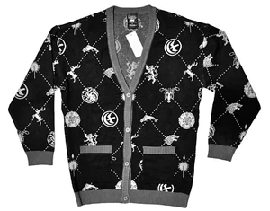 Game of Thrones House Icons Cardigan Size Small Our Universe Exclusive - Picture 1 of 6