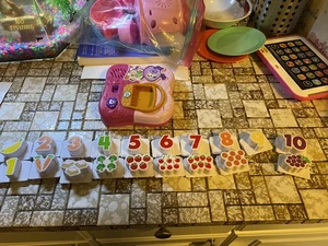 LeapFrog Fridge Numbers Magnet Picnic/Food Count Violet Base/Tile Set School Toy - Picture 1 of 9