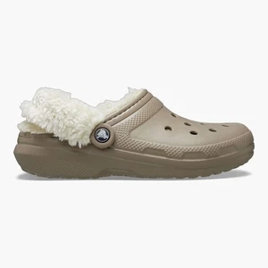Neu Crocs klassischer gefütterter Damen-Clog mit Fleece 211396-195 Mushroom US W 6-9 TAKSE - Bild 1 von 6