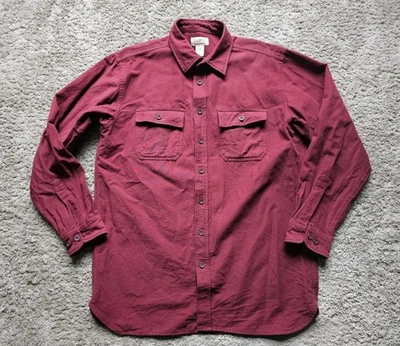 LL Bean Red Chamois Cloth Shirt Men's Size Large Tall - Image 1 of 4