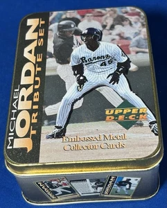 1995 Upper Deck Michael Jordan Baseball Tribute Set (5) Metal Embossed Cards - Picture 1 of 17