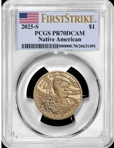 2025 S Sacagawea Native American Dollar PCGS PR70DCAM First Strike - Bild 1 von 1