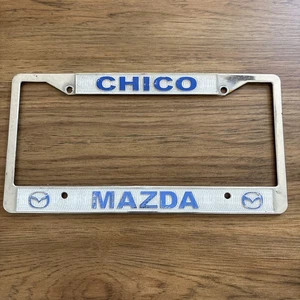 Chico California MAZDA CA Vintage Vanity License Plate Tag Frame Logo Vintage - Picture 1 of 4