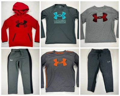 Under Armour Boys Outfits Lot - Hoode, Shirts & Pants - Size Youth SMall - Image 1 of 4