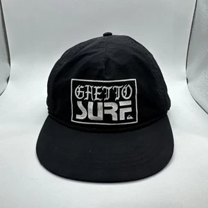 Cappello Quiksilver Logo Ghetto Surf Scritta Gotica Nero Punk SnapBack Scritta Y2k - Foto 1 di 6