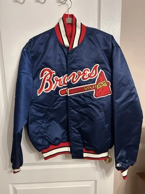 Lote de 3 Chaqueta/Casco Bombardero Souvenirs Atlanta Braves Años 90/Serie Mundial Foto 1 de 4