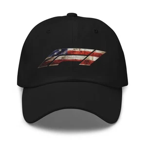 Embroidered American Flag Formula 1 Dad Hat - Picture 1 of 12