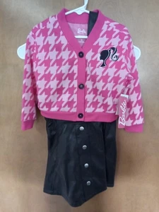 Girls Barbie Two Piece Set Size 3T  Shirt And Xs (4-5) Skirt Nwt New  - Picture 1 of 11