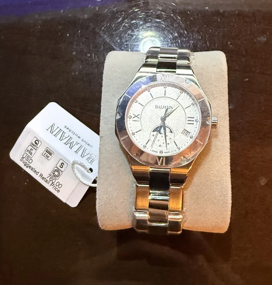 女士 Swiss Be Balmain 月相钻石 (B45913322) 不锈钢手链 — 第 1/4 张图片