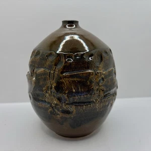 Studiokeramik Vase mit Hochreliefmuster signiert K. Smith - Bild 1 von 10