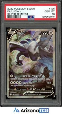 Pokemon 2022 Lugia V 186/195 Alt Art Silver Tempest GEM MINT PSA 10 - Image 1 of 3