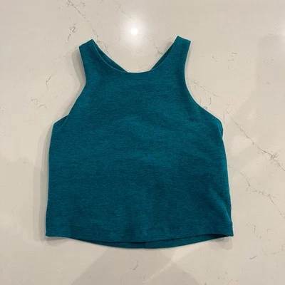 Beyond Yoga Focus Cropped Tank Blue Green Spacedye In XS - Image 1 of 4