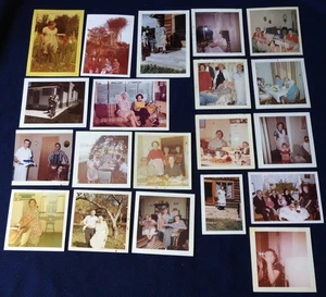 #2 Lote 20 FOTOS INSTANTÁNEAS DE COLECCIÓN AÑOS 50 1960 COLOR FAMILIA VIDA LABORAL VINTAGE - Imagen 1 de 7