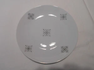 50er Jahre Rosenthal Continental 7 1/2" Salat-Dessertteller schwarz Schneeflocke Design - Bild 1 von 4