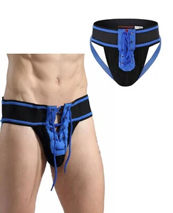 Slip intimo a vita bassa con elastico aperto dietro sexy mutanda uomo ragazzo - Foto 1 di 4