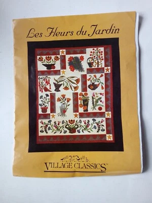 Village Classics Les Fleurs Du Jardín Kit Completo de Edredón 11 bloques RARO De Colección 1998 Foto 1 de 4