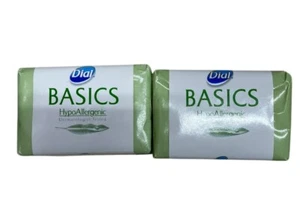 (2 Packs Of 2) Dial Basics Hypoallergenic Bar Soap, 4 Bars Total, 3.2 oz Each - Picture 1 of 2