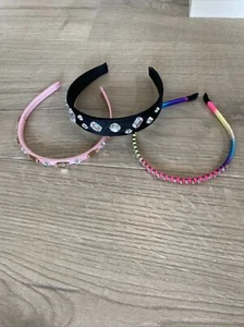 Lot Of 3 Headband (s) W/Crystals Gems Crystals Sparkle Hair Accessories Gymboree - Picture 1 of 8