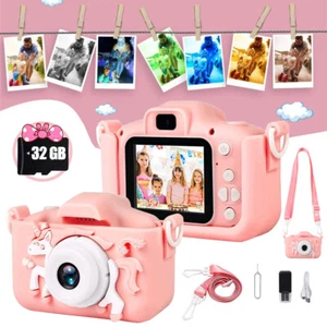 Einhorn Kinder Kamera Digital Fotokamera HD 1080P LCD Kamera Spielzeug Geschenk - Bild 1 von 12