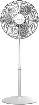 Ventilador de Piso 47" H Oscilante y Altura - Ajustable - Gris/Blanco, Lasko S16201 Foto 1 de 3