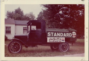 Foto de coche vintage automóvil estándar Jim Griffin camión de gasolina 3"x5" - Imagen 1 de 1