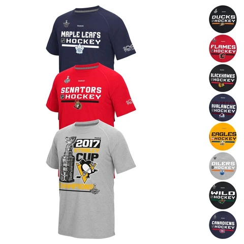 NHL Reebok Center Ice Authentic "Locker Room" PlayDry Ultimate Tee T-Shirt Men's Cover